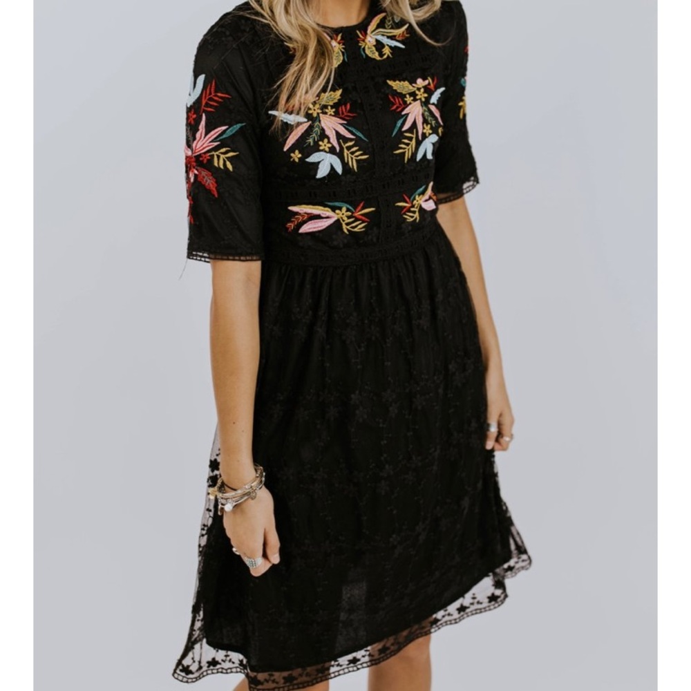 NWT Roolee embroidered dress ✨